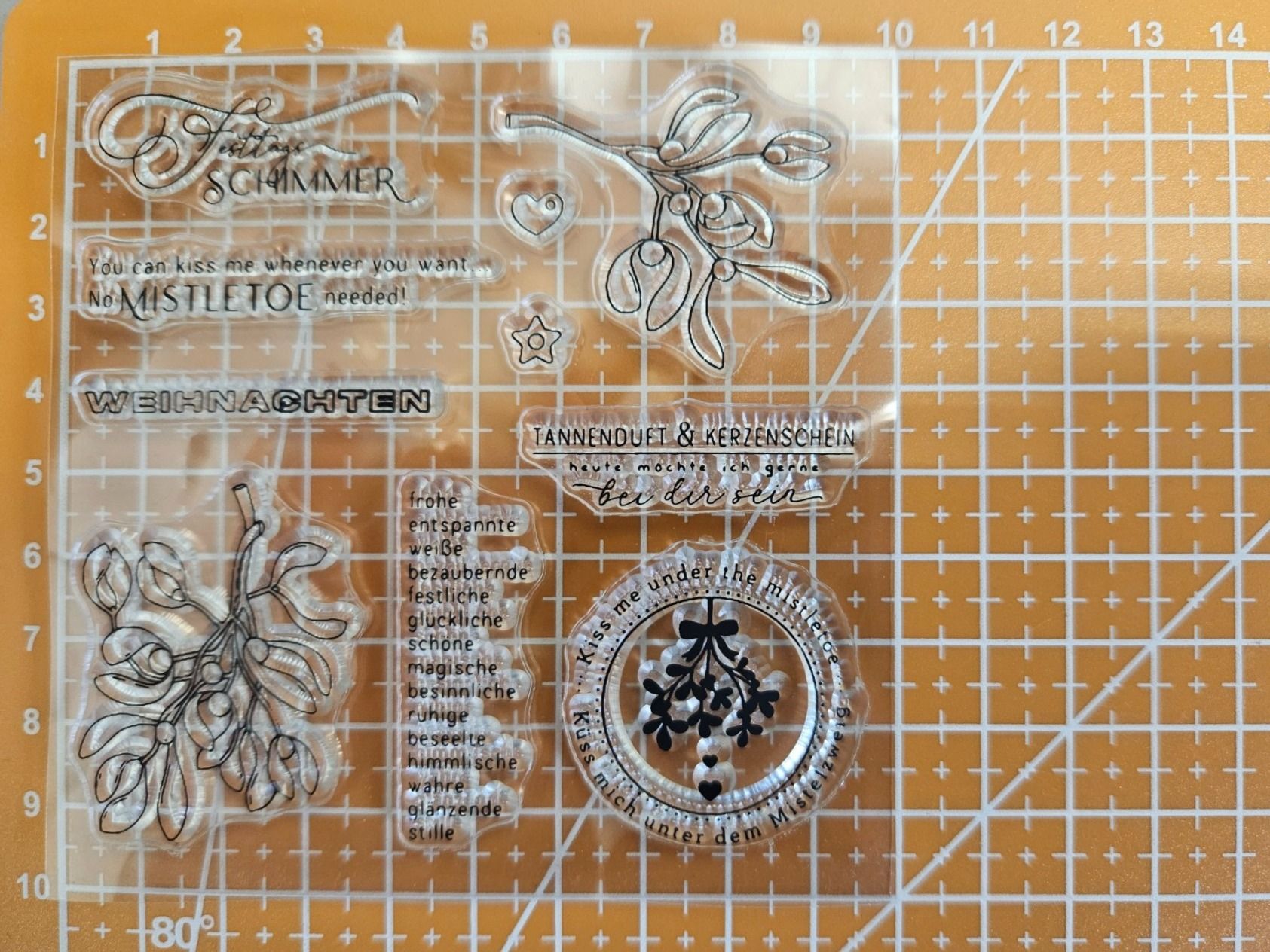 Timbri: Silikonstempel Nr.758, Weihnachten, Texte – Nuovo e nell'imballaggio originale da Gretzenbach venduto da Fliegepilz56 1