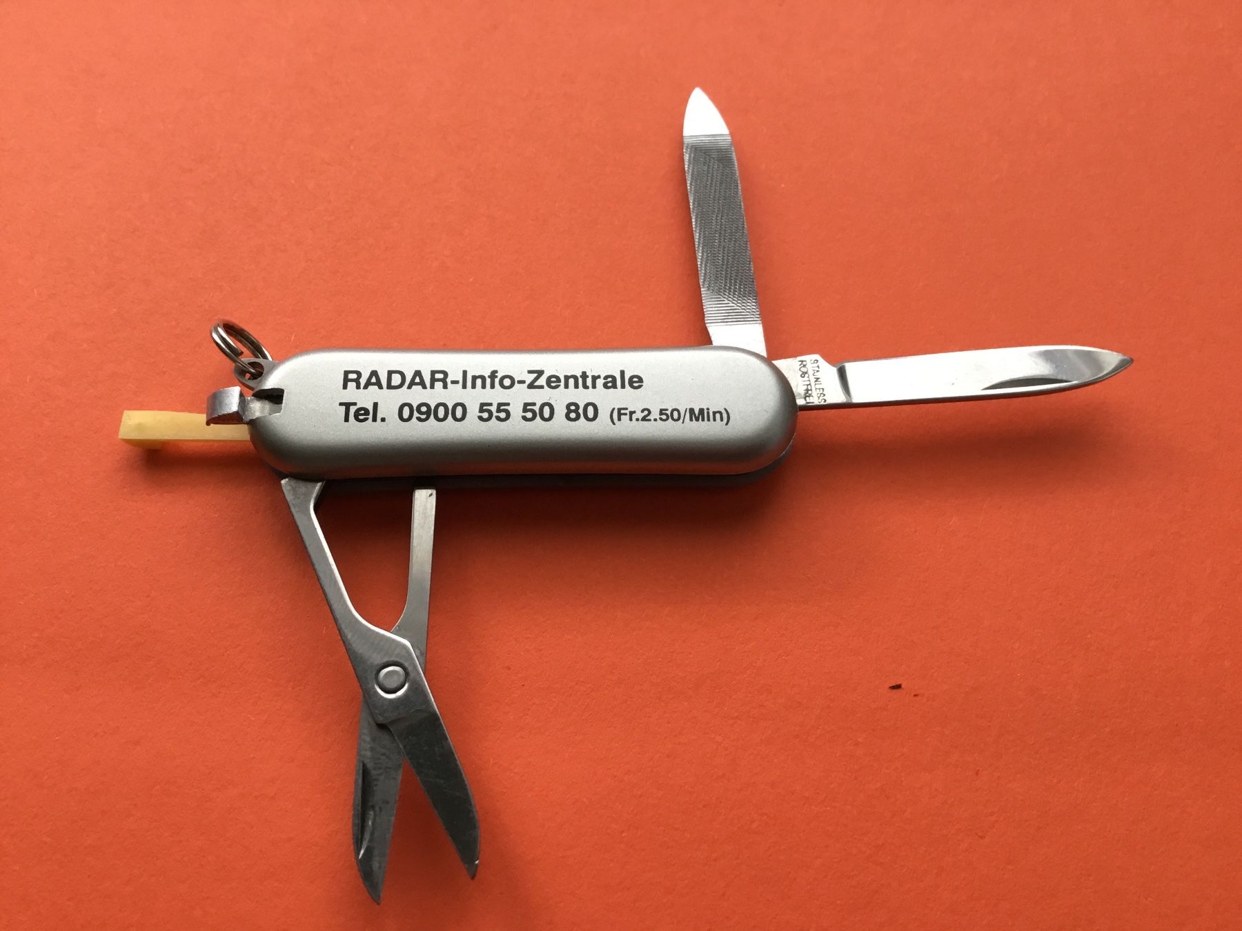 Taschenmesser: Sackmesser Neu mit Radar Info- Zentrale.  Werbung – Neu (gemäss Beschreibung) aus St. Margrethen SG von alfapeugeot10 2