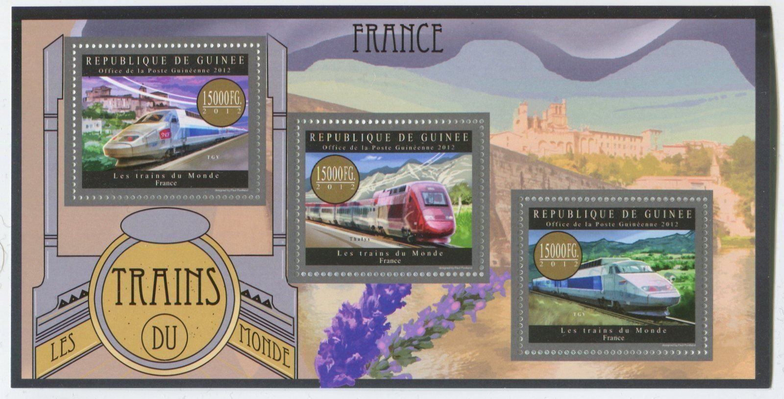 Alle Briefmarken: Block "Eisenbahn. Frankreich". Guinea – Neu und originalverpackt aus Basel von Butsch5