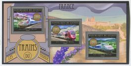 Block "Eisenbahn. Frankreich". Guinea
