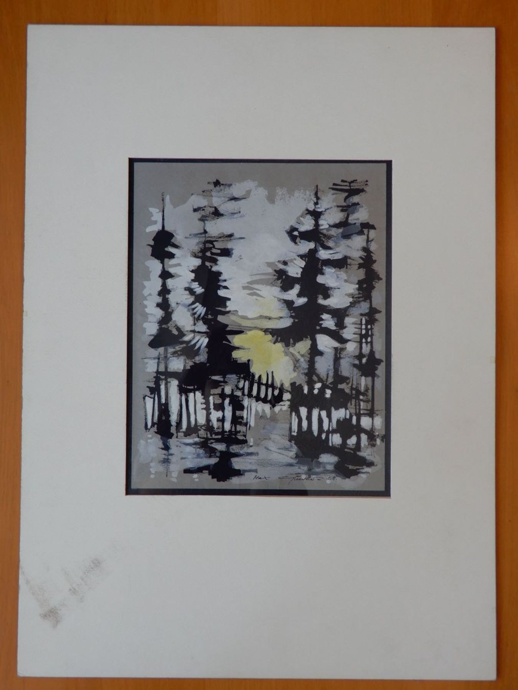 Grafica & Litografie: Max GÜNTHER 1934-1974 Mischtechnik 1958 – Usato da Emmenbrücke venduto da Kunstankaufverkauf9