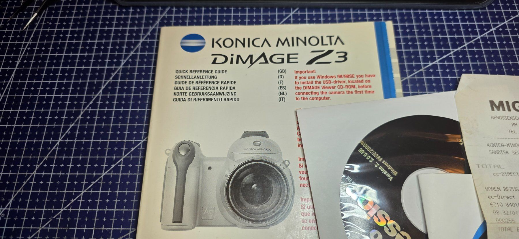 Konica Fotocamera: Konica Minolta DiMAGE Z3 Digitalkamera, gebraucht, – Difettoso da Hochfelden venduto da Danizh0 2