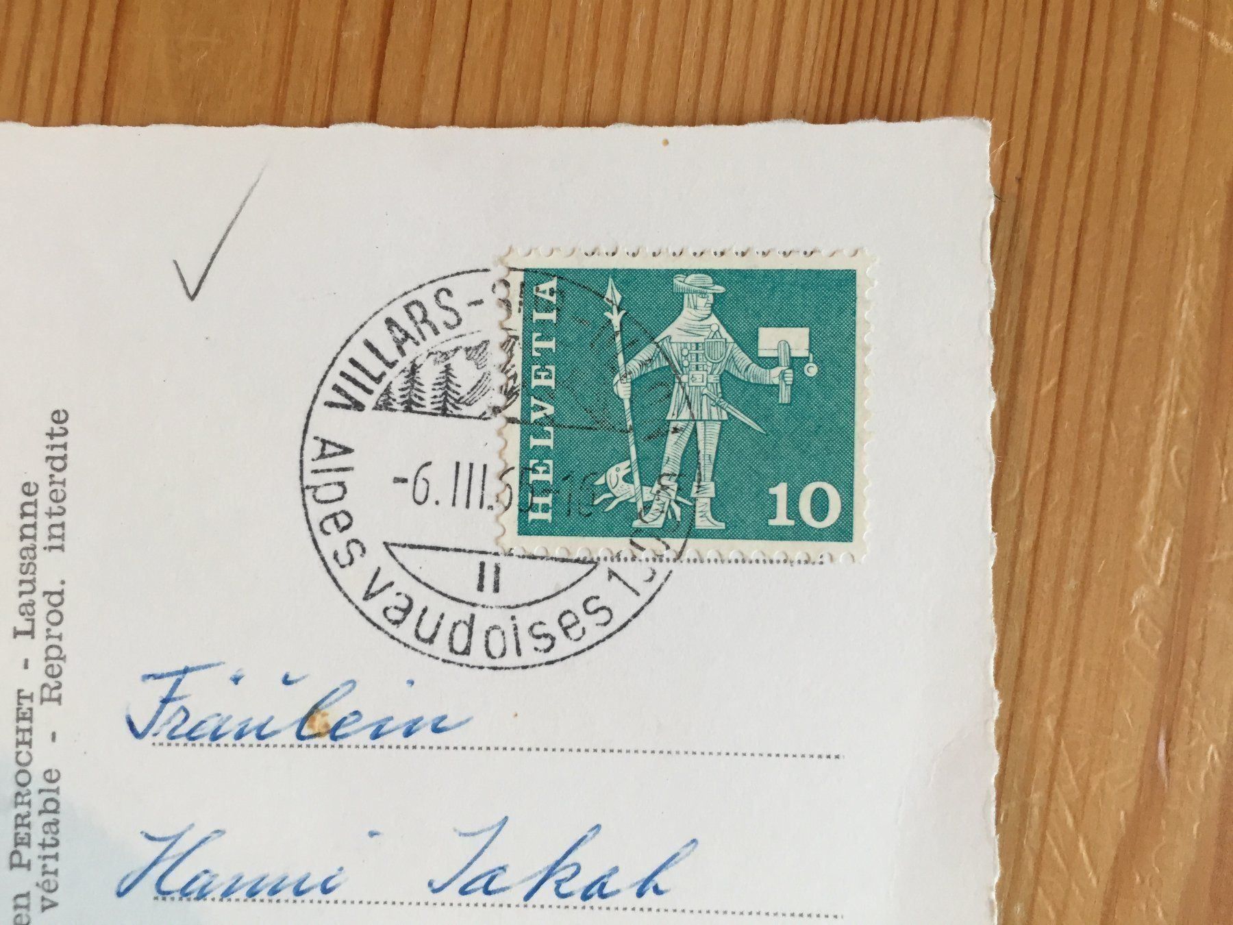 Cartoline postali: Villars et Diablerets - AK 1965 – Usato da Oberuzwil venduto da Henri09 1