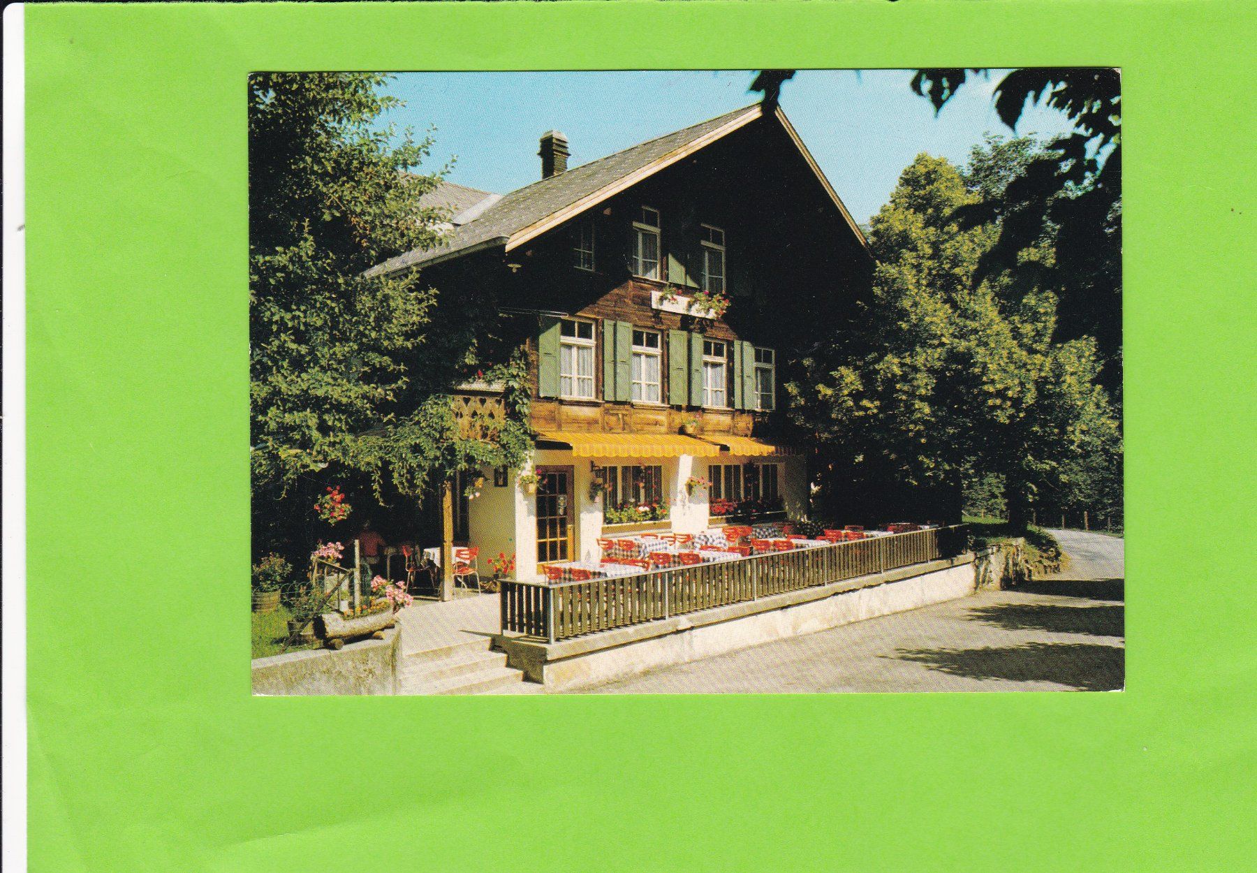 Cartoline postali: Restaurant Alpenrösli, Pöschenried-Lenk – Usato da St. Peterzell venduto da neckertal