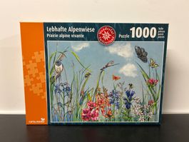 Neu Carta Media 1000 Teile Puzzle "Lebhafte Alpenwiese" (1x)