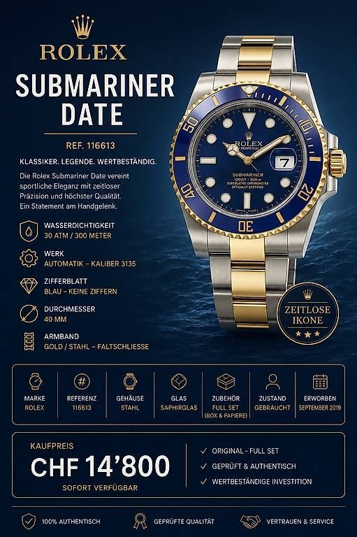 Montres: Rolex Submariner – D'occasion à Embrach par kalesten
