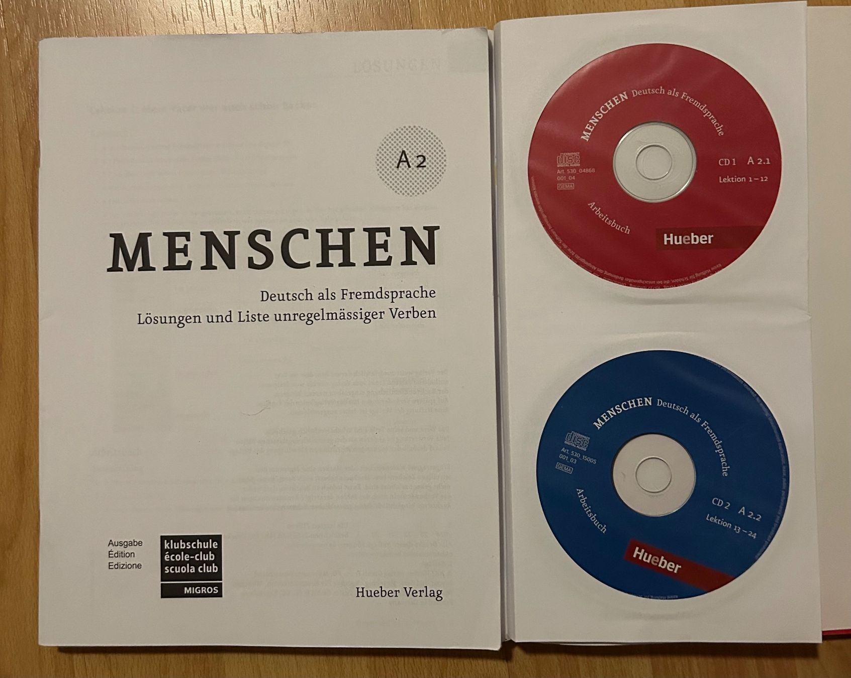Libri: Menschen A2 Kursbuch und Arbeitsbuch – Usato da Zürich venduto da gabriel_128 1
