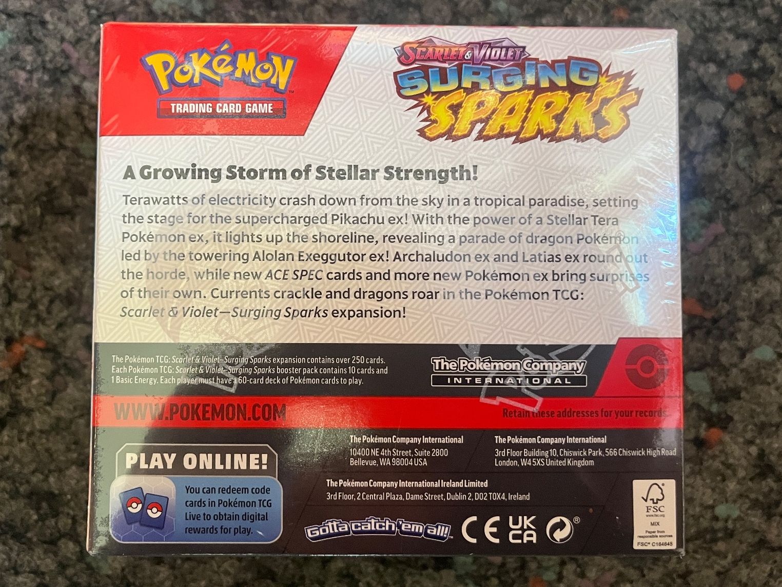 Pokémon Carte collezionabili: Pokémon SV08 Surging Sparks Display EN – Nuovo e nell'imballaggio originale da St. Niklaus VS venduto da tru_vj5x 1