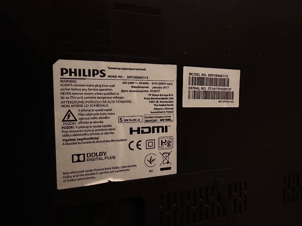 Fernseher: Fernseher Philips 55 Zoll – Gebraucht aus Embrach von Ilaila94 1