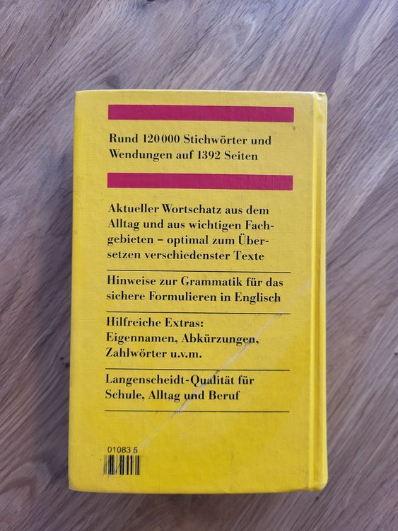 Livres: Langenscheidt Wörterbuch Englisch-Deutsch – D'occasion à Wetzikon ZH par Babzee4 1