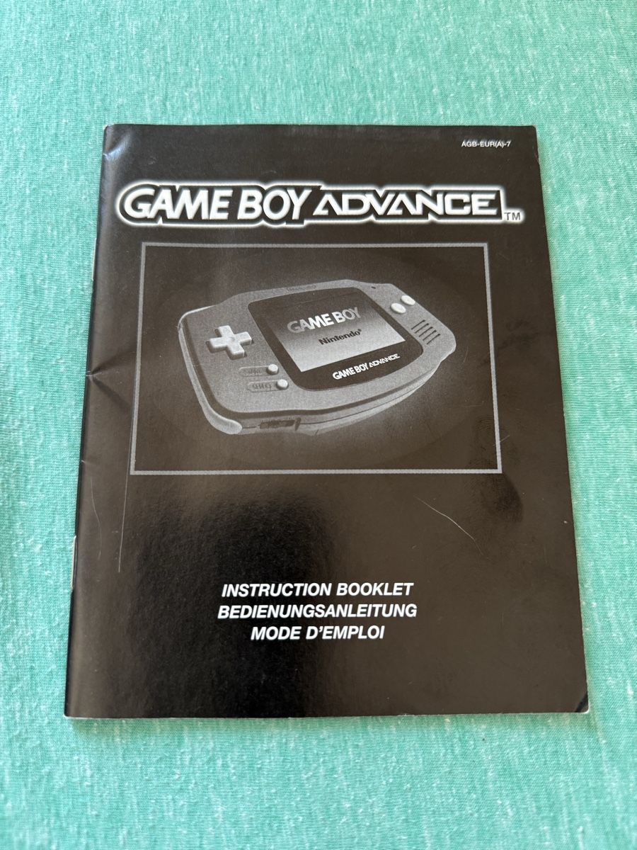 Nintendo Cover & Protezioni schermo: Game Boy Advance Beschreibung , Beipackheft – Usato da Bäch SZ venduto da Retroandy