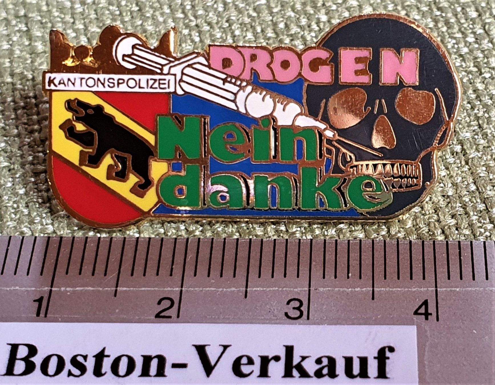 Placchette & Badge: E281 - Pin Kantons Polizei Bern Drogen.. – Usato da Reinach BL venduto da Boston-Verkauf 1