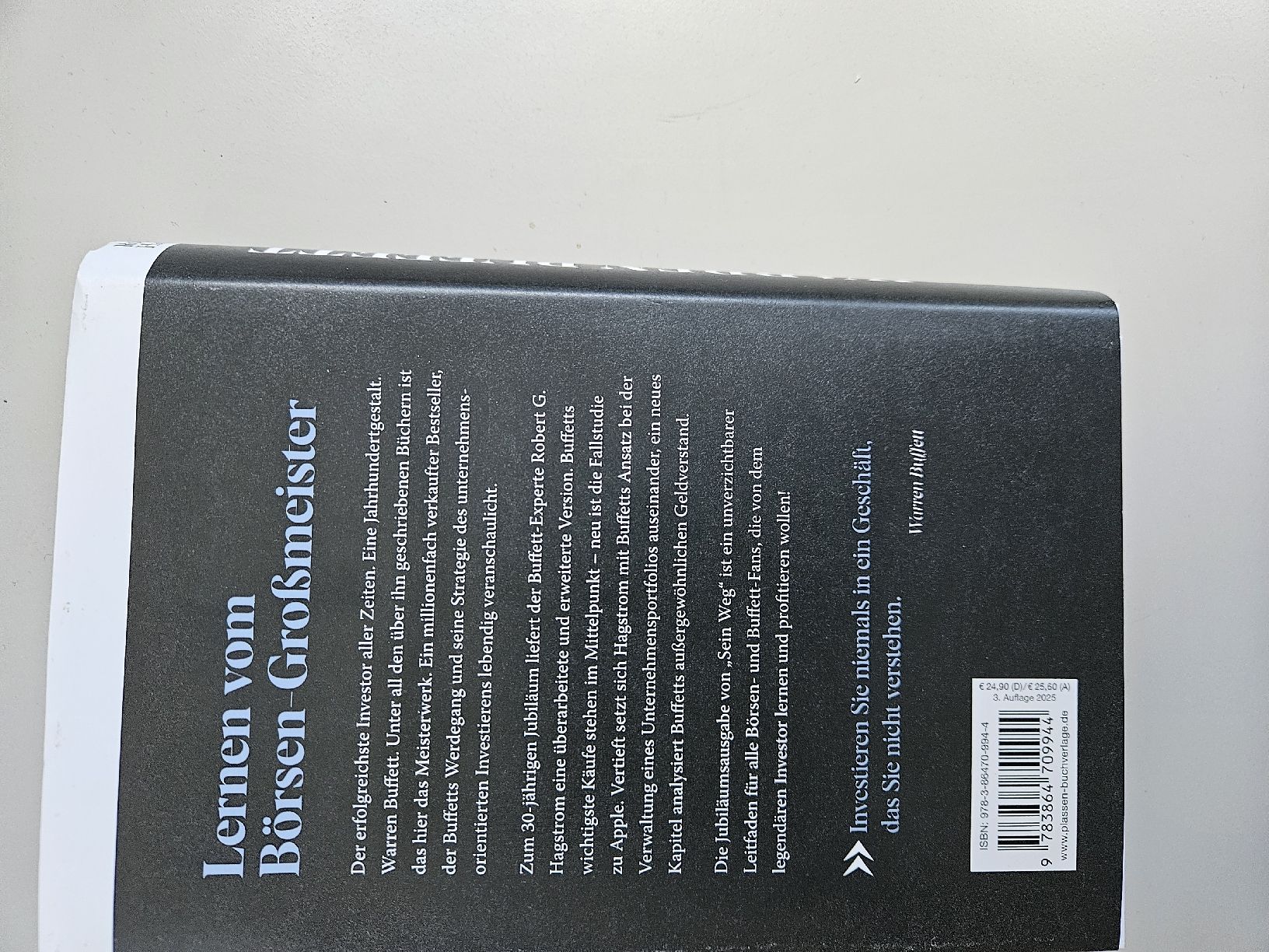 Libri: Robert G. Hagstrom - Warren Buffett (Biographie) – Nuovo (secondo la descrizione) da Bern venduto da ves_2vjv 1