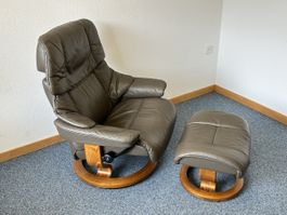 Stressless Sessel mit Hocker Modell Reno Grösse L(Large)