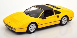 Ferrari 328 GTS 1985-1989 gelb / Targa-Dach schwarz     1:18