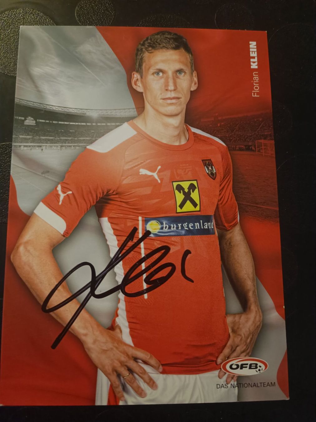 Autographes: Florian Klein - handsig.  ÖFB Autogrammkarte von 2016 – D'occasion à Menziken par Artographs
