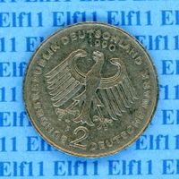 DEM___2.00 1990F Strauss -vz 2 Deutsche Mark