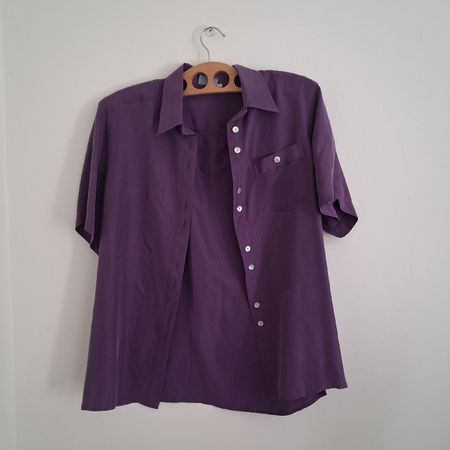 Vintage Silk Blouse DeVille Light Purple