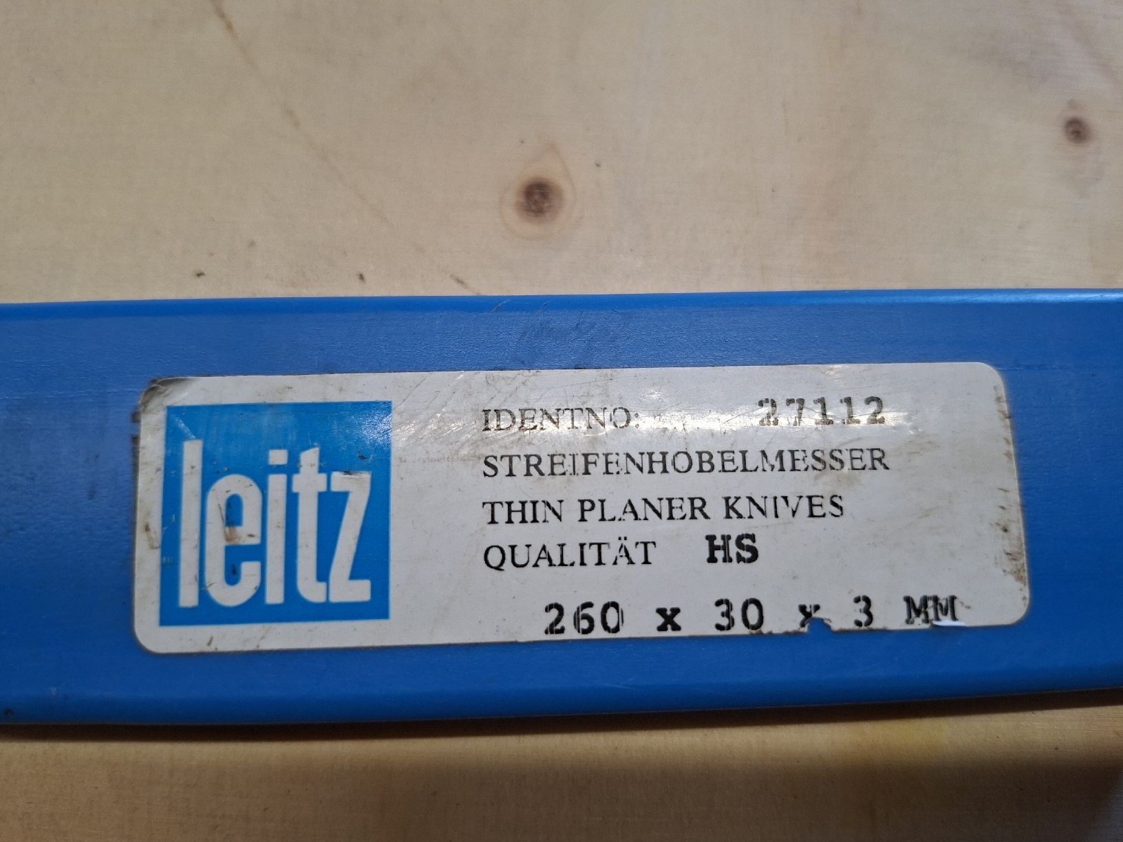 Leitz Tutti gli attrezzi: Streifenhobelmesser LEITZ HS 260x30x3mm – Nuovo (secondo la descrizione) da Niederuzwil venduto da Dakitiki 2