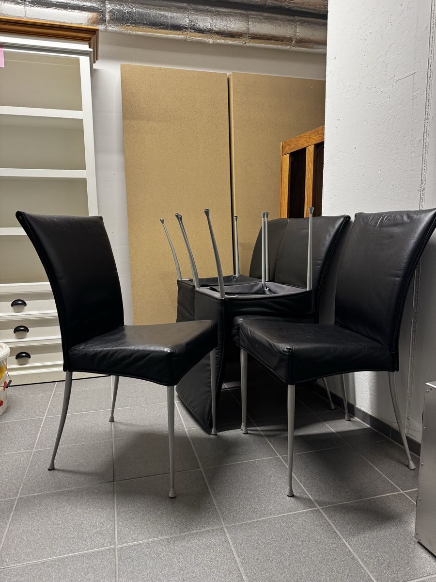 Pfister Sedie: Set 6 Leder Stühle Pfister – Usato da Zürich venduto da forestF4iry 2