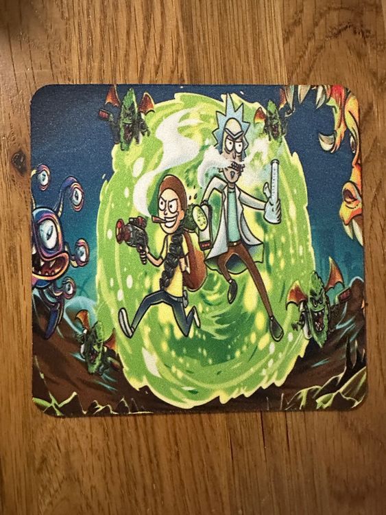 OcioDual Mauspad – 22x18 Cm, Sehr Dünn, Schwarz, Rutschfeste Gummirückseite, Für Alle Mäuse