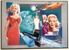 1995 -Zentralafrika Marilyn Monroe Block **