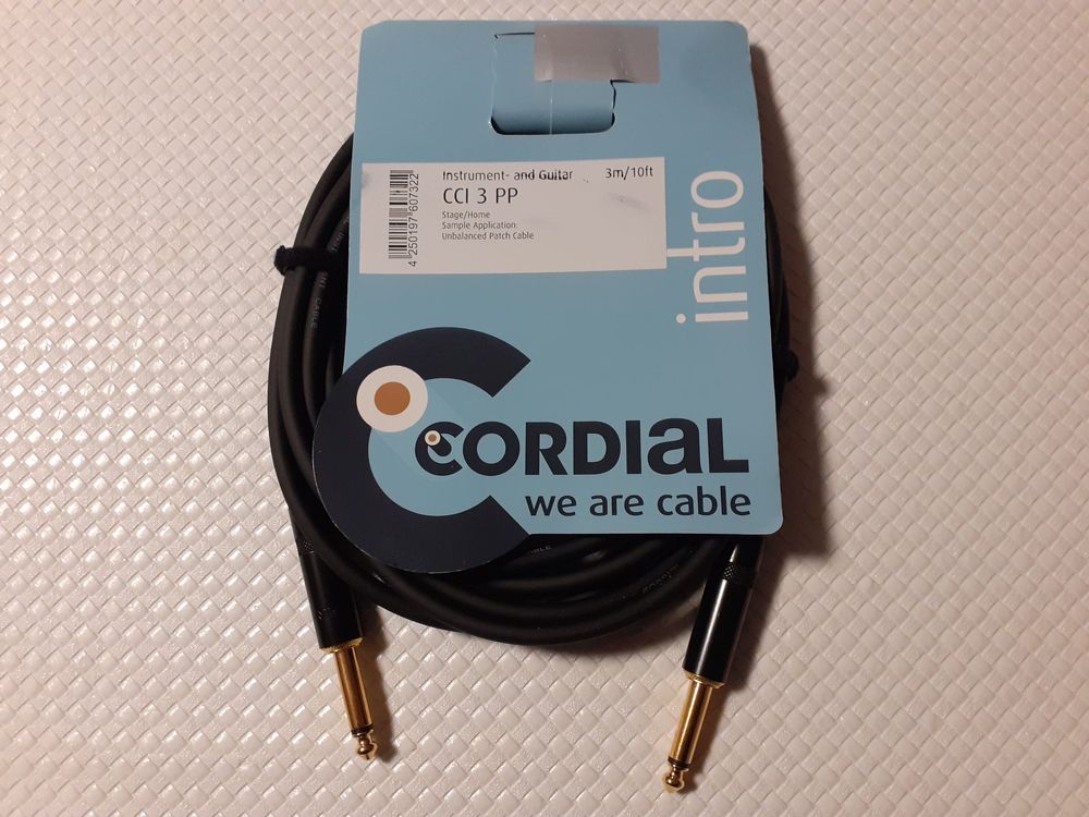 New Cordial CCI 3 PP 3m Instrument Cable (Neu und originalverpackt) in ...