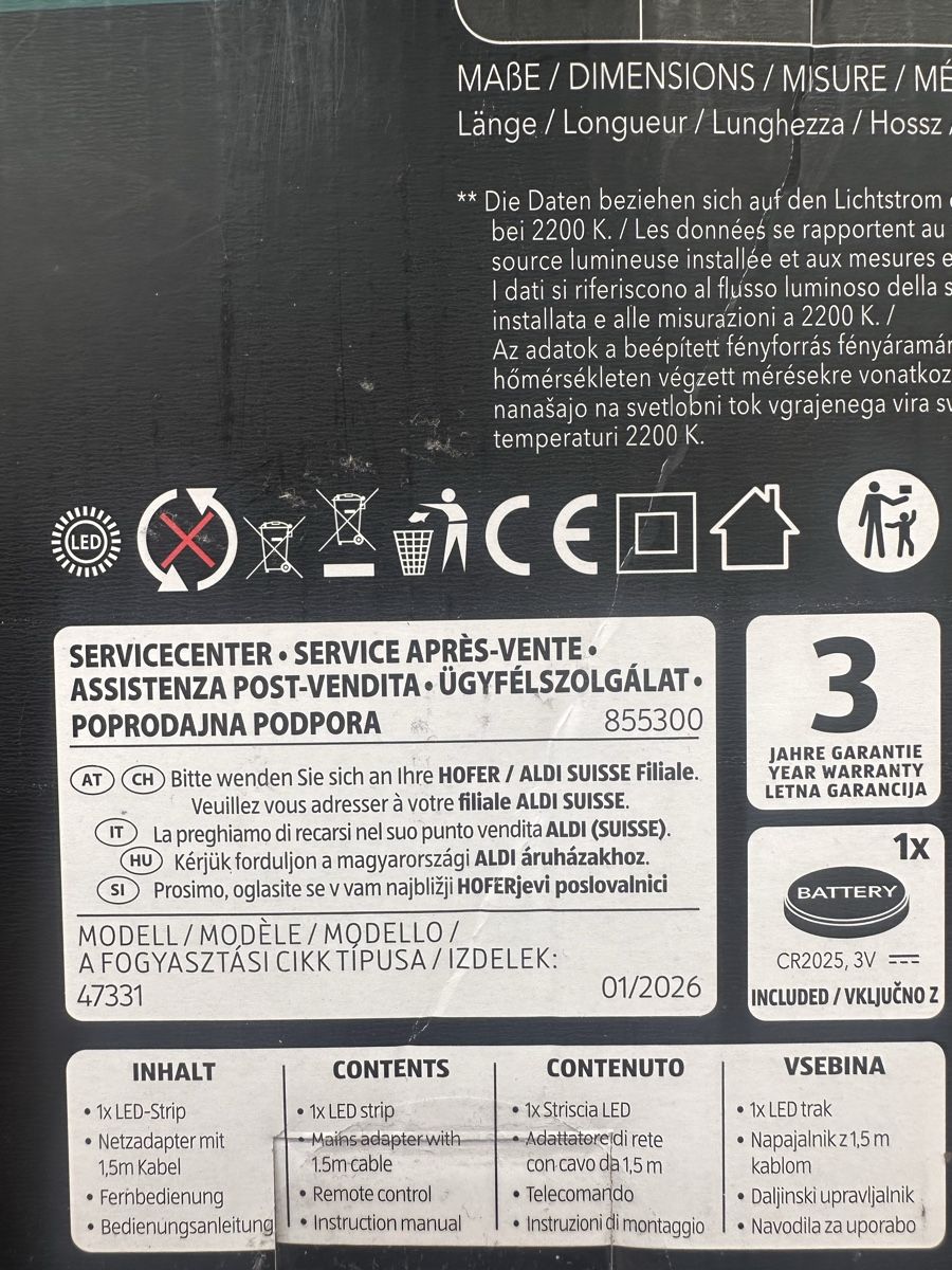 Ghirlande e barre luminose: NEU! CASALUX LED-Streifen – Nuovo e nell'imballaggio originale da Zürich venduto da chayen 2