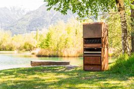 Outdoor Grill aus Cortenstahl | Design Feuergrill