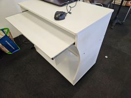 Computertisch auf Rollen und Tastaturauszug Multifunktionnal