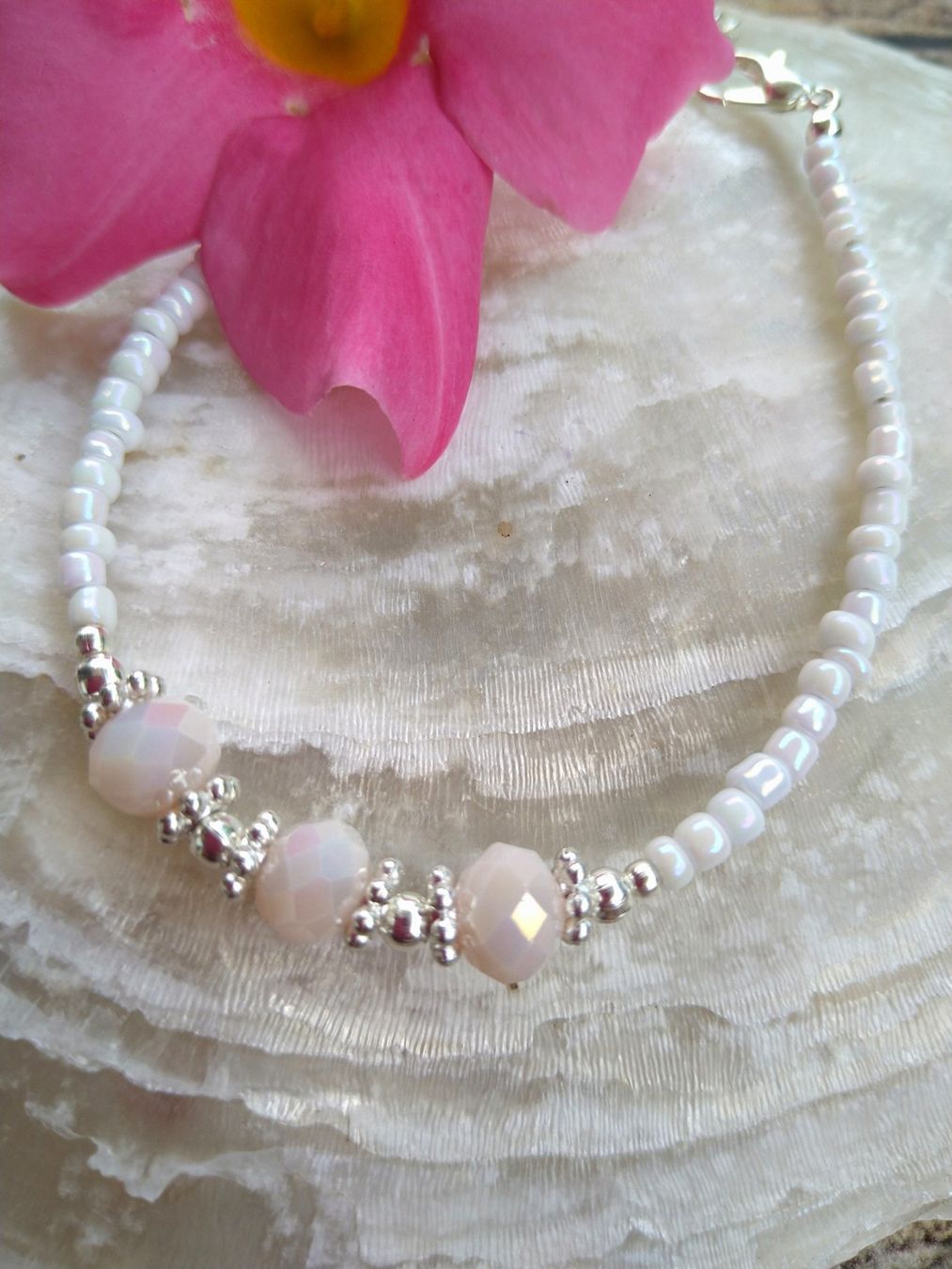 Bracciali & Braccialetti: Armketteli mit Glasschliffperlen – Nuovo e nell'imballaggio originale da Steinmaur venduto da Cinderella309