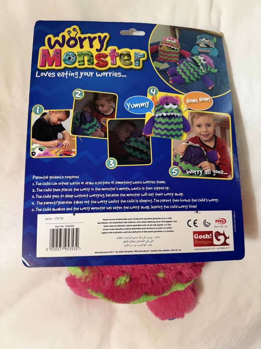 Spielzeuge: Worry Monster plush toy NEW – Neu und originalverpackt aus Kilchberg ZH von gil_d8km 1