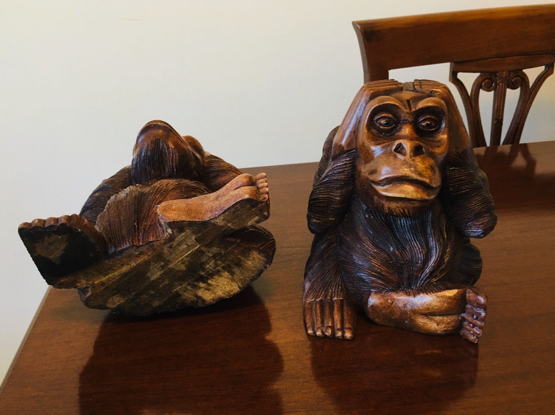 Sculture & Statue: 2 stk. Scimpanzé Massiv.) – Nuovo (secondo la descrizione) da Wetzikon ZH venduto da Evogv 6