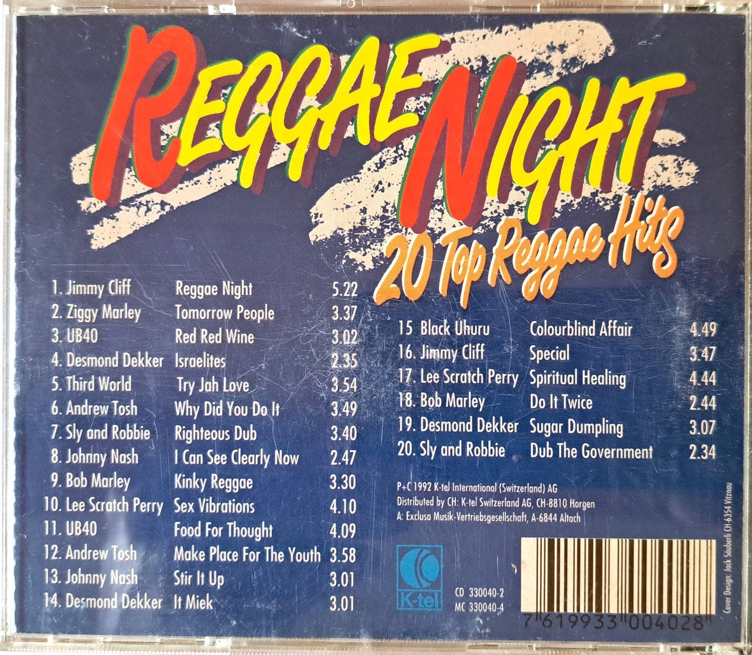 CDs: Reggae Night - 20 TOP Reggae Hits – D'occasion à Tenniken par mik_6mxg 5