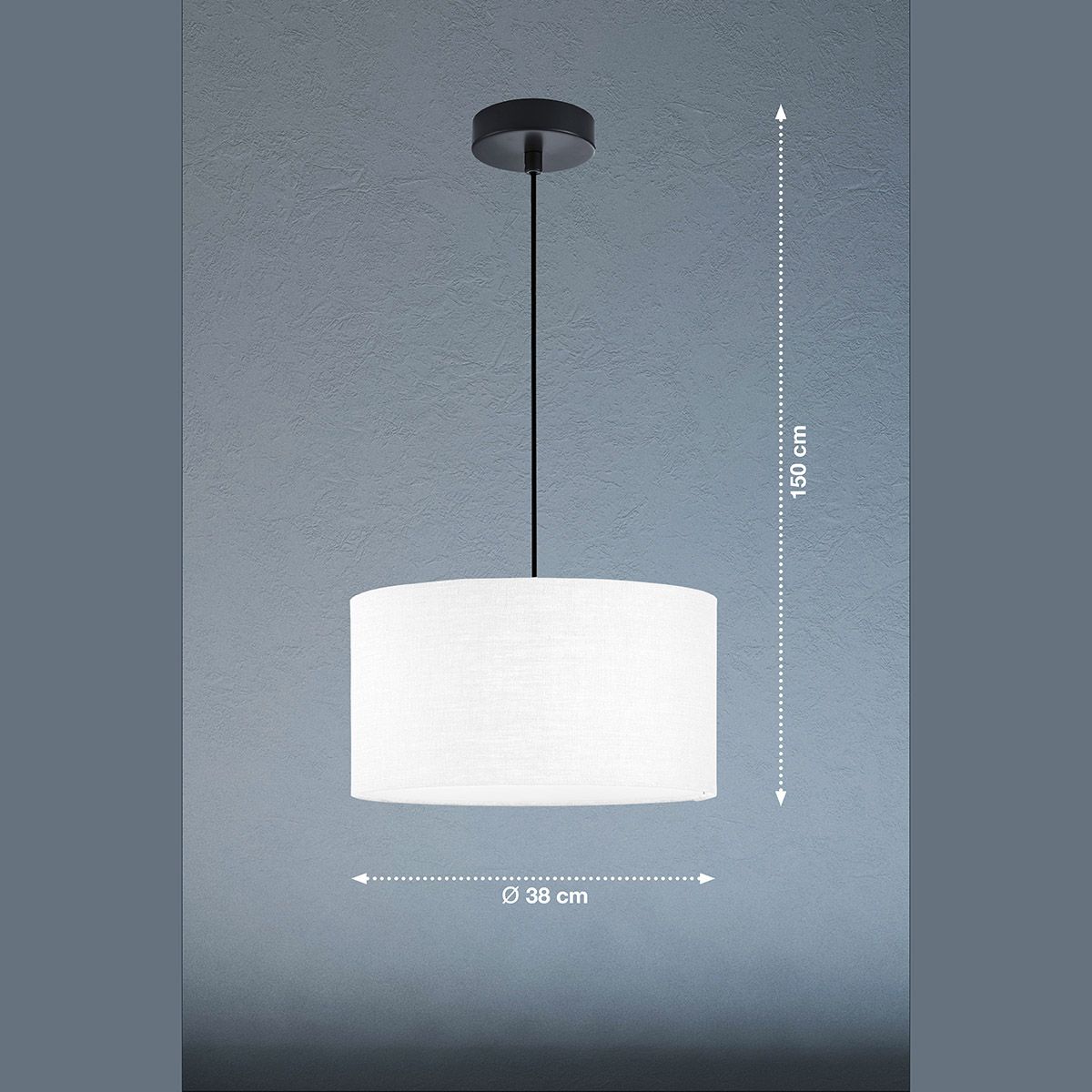 Lampadari & plafoniere: Pendelleuchte, Weiss, Schwarz, 38 cm Ø – Nuovo (secondo la descrizione) da Kreuzlingen venduto da Smart-Light 2