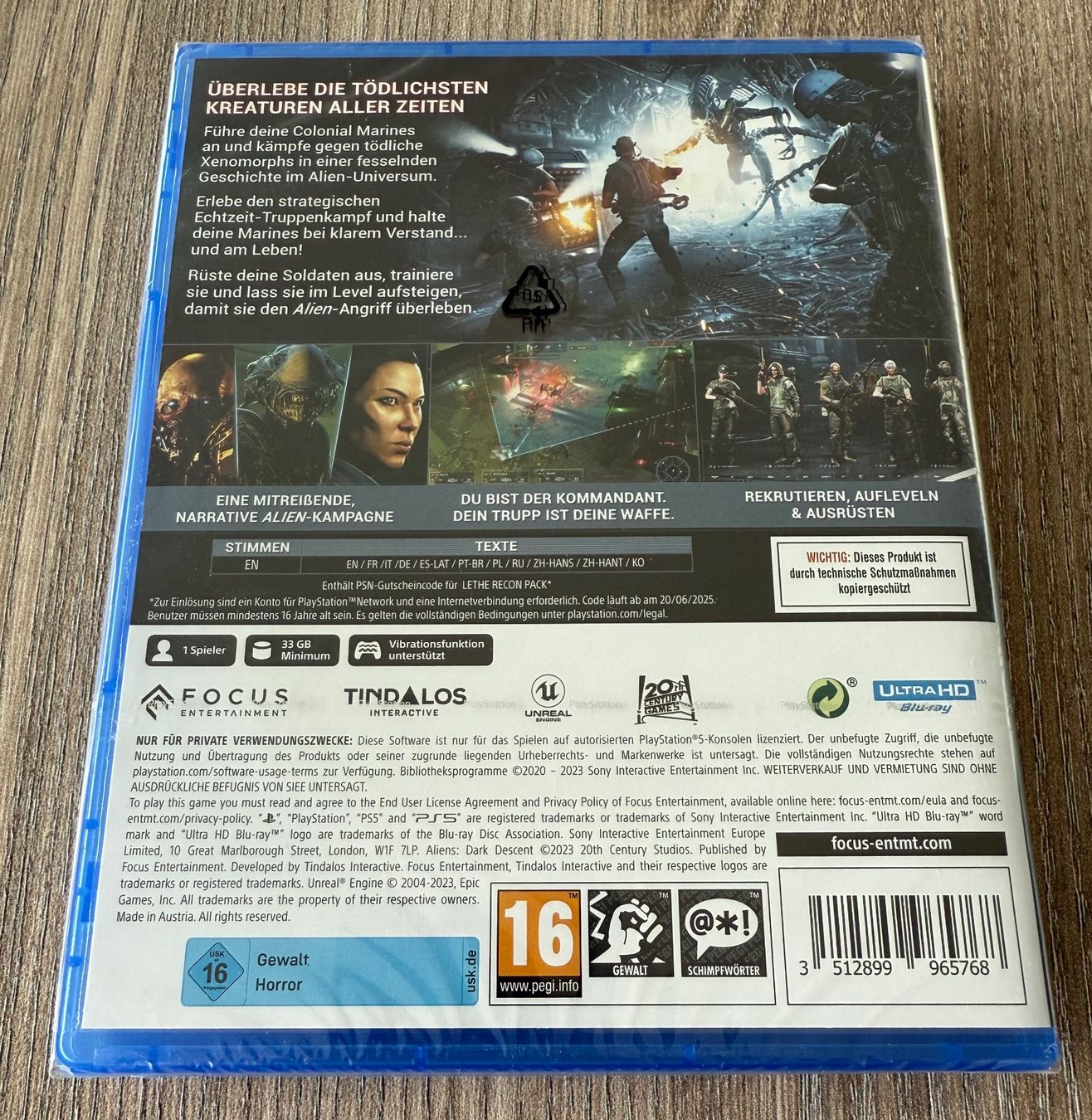 Sony Jeux: Aliens - Dark Descent PS5 – Neuf avec emballage d'origine à Malters par starfighter01 1