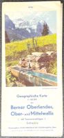 Karte Berner Oberland - Ober- und Mittelwallis - BLS