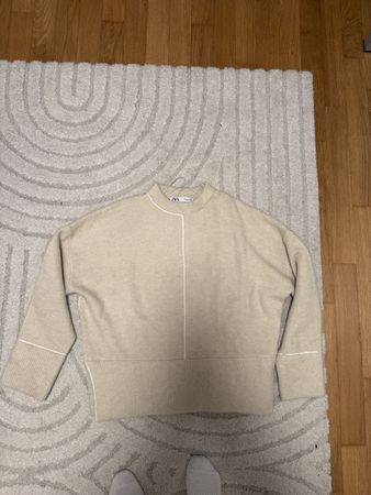 Zara Strickpullover, Beige/Creme, Gr. S – Top Zustand!