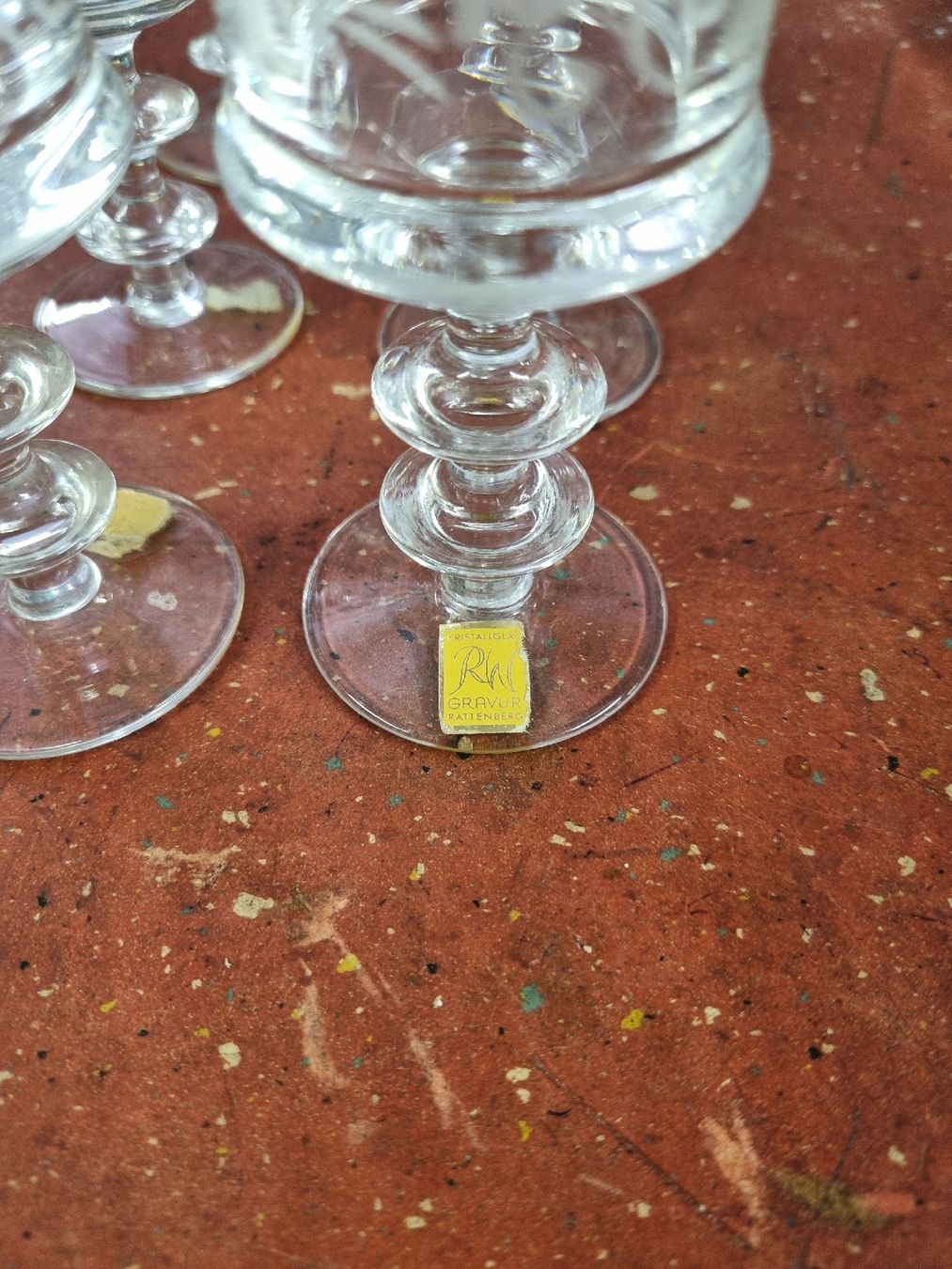 Verres: Gläser alt kristal Rattenberg – D'occasion à Ostermundigen par vintage60 2