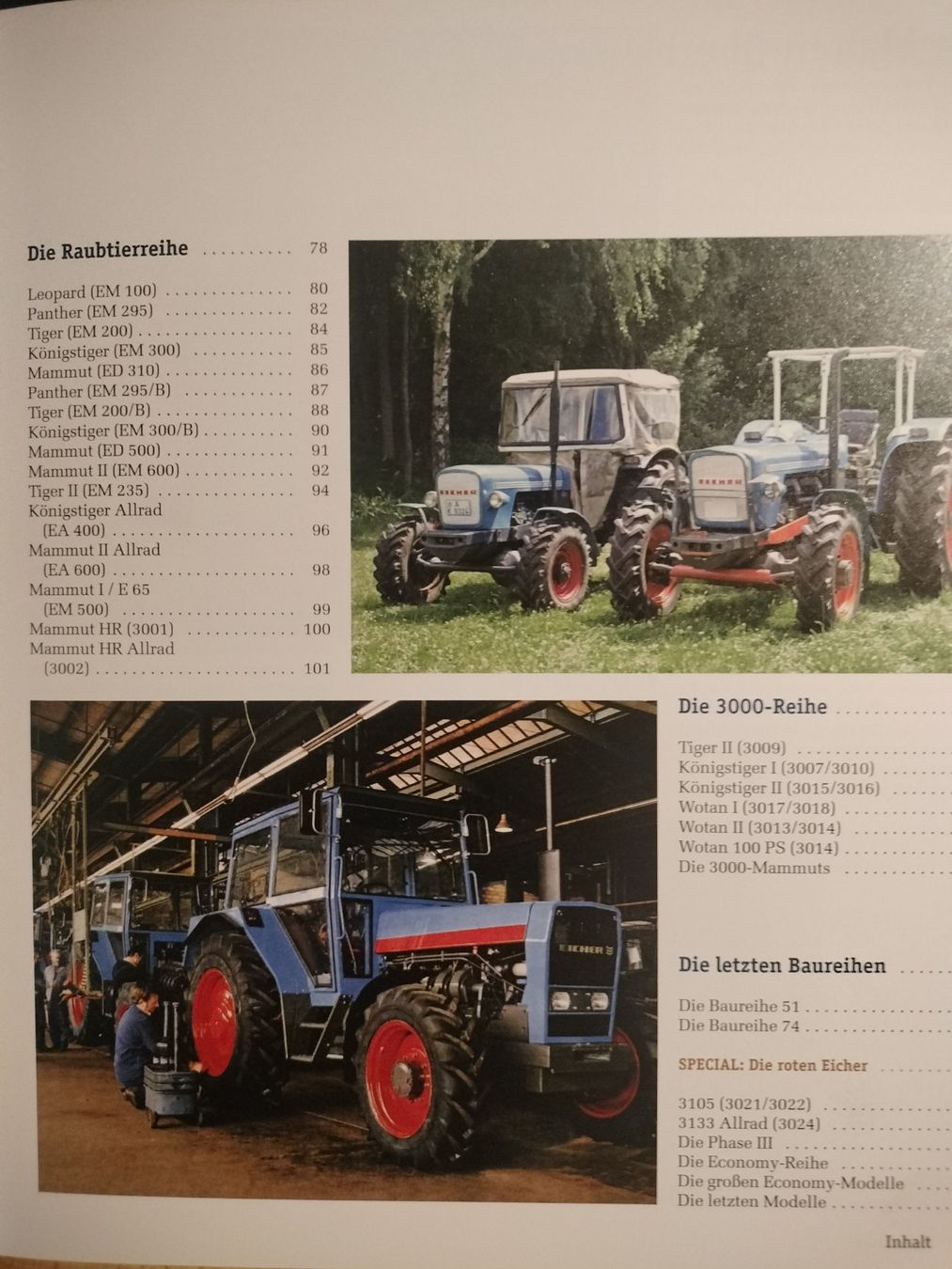 Libri: Traktoren Buch , Eicher – Usato da Schwanden Sigrisw venduto da cadieux71 3