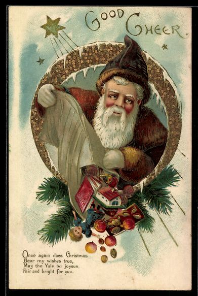 Cartes postales: Weihnachtsmann schüttet einen Sack Gesc – D'occasion à Berlin par bartko-reher