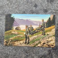 PostKarte AK Militär Transport Des Blessés