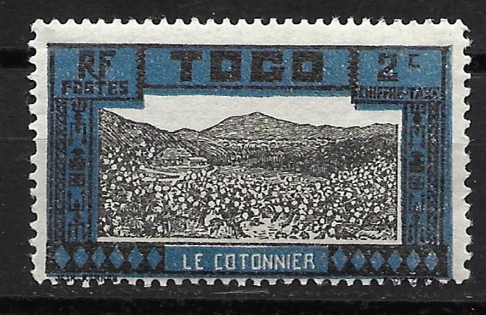 Tutti i francobolli: Togo 1925: Baumwollplantage – Usato da Zürich venduto da Rainstamps
