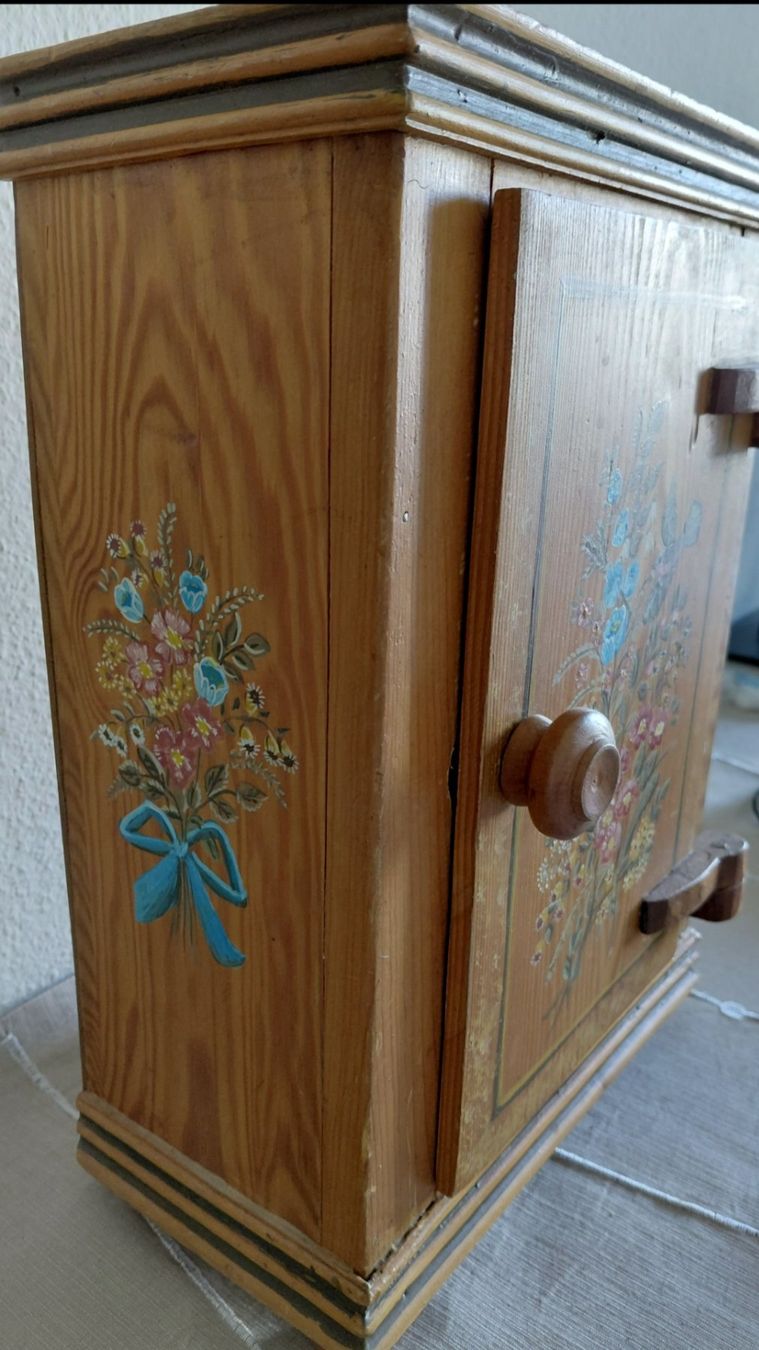 Pots: Vintage Holz Schmuckbox mit Schweizer Bauernmalerei – D'occasion à Horgen par zur_jq85 7