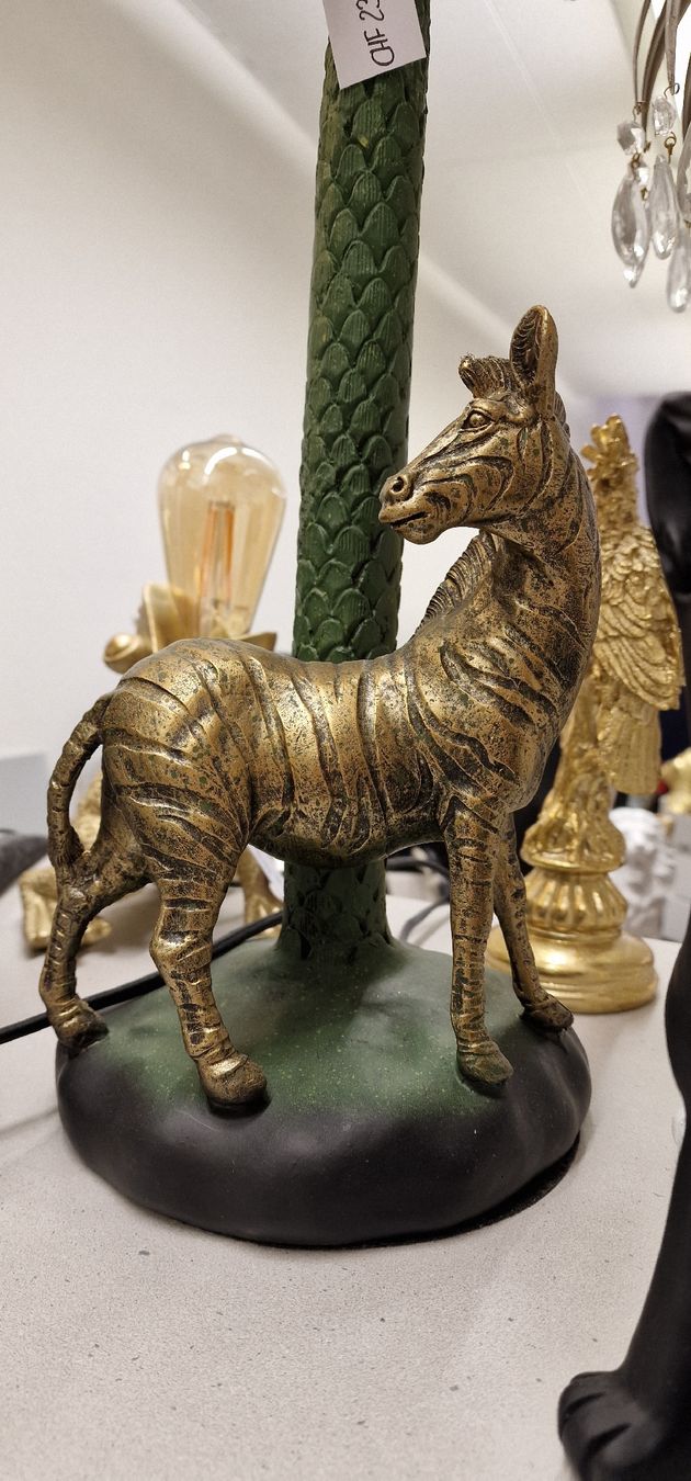 Lampen: Lampe Zebra mit Palme – Neu und originalverpackt aus Schaffhausen von AtelierPudesco 3