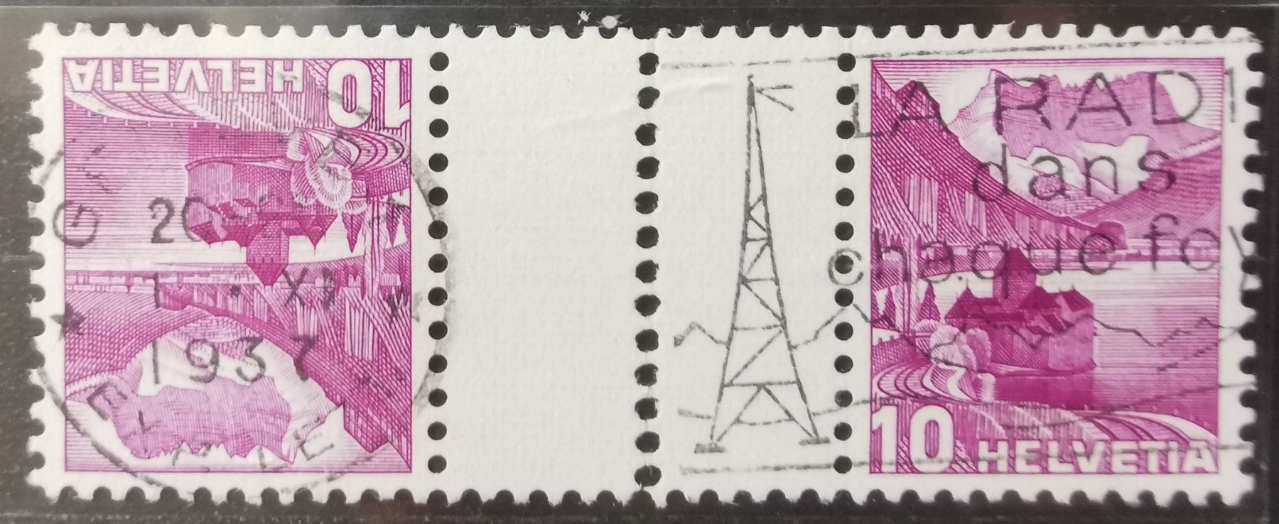 Tutti i francobolli: TR91 Timbre Suisse Oblitere 1937 – Usato da Cousset venduto da Patrick_Collections