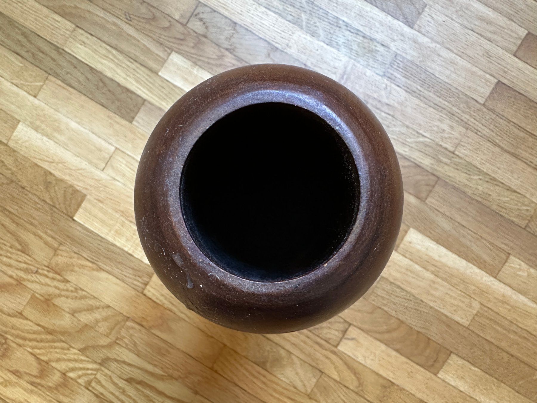 Vasen & Gefässe: Vintage antike Holzblumenvase – Gebraucht aus Lausanne von brixton 2