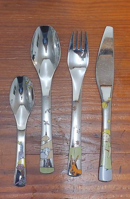 Set di piatti: Auerhahn - Kindergeschirr-Set, 7-teilig, mit Besteck – Usato da Riehen venduto da ricci75 1