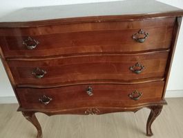 Vintage Kommode aus Holz mit drei Schubladen