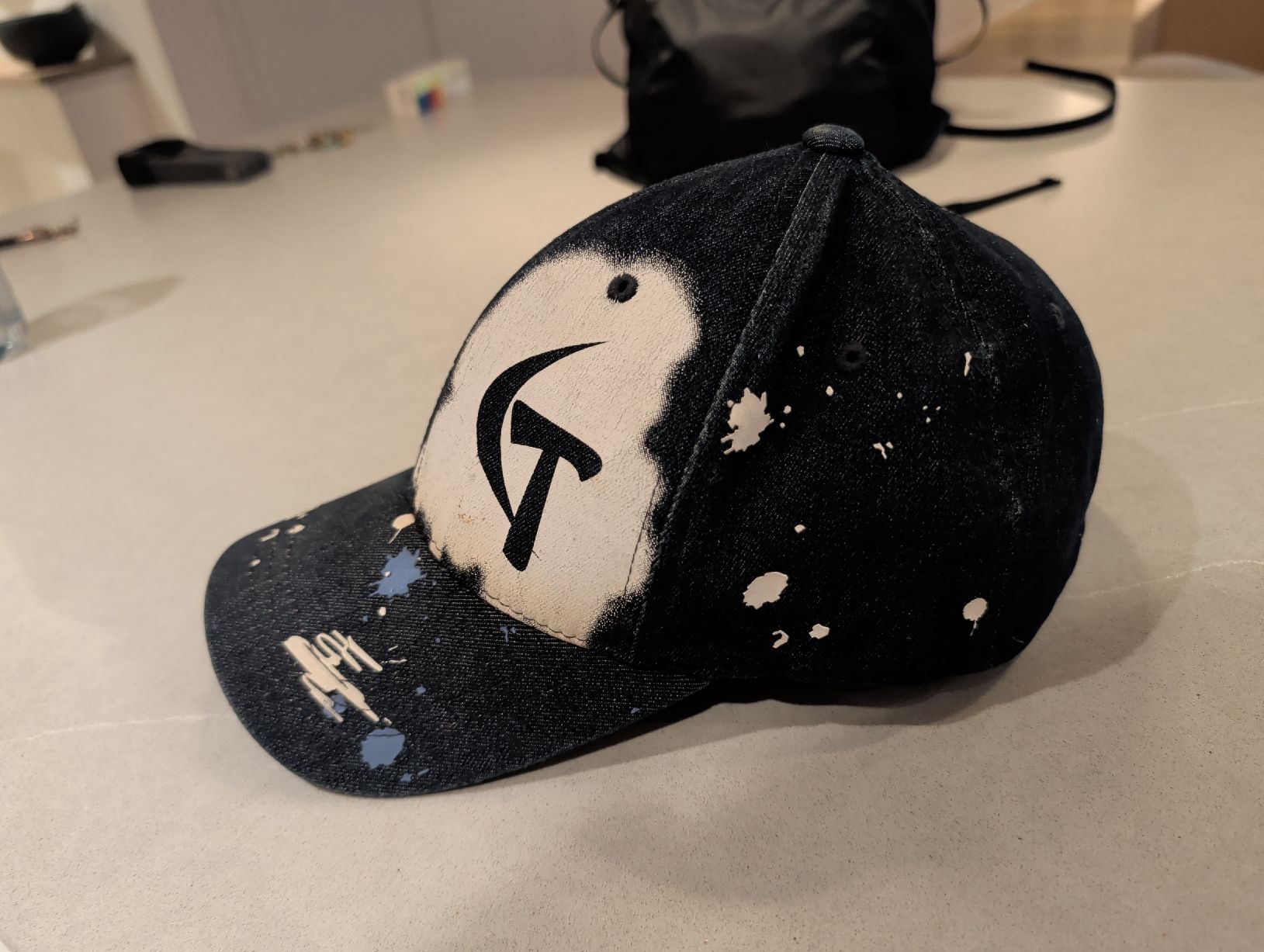 Flexfit Copricapi, berretti & cappellini: Baseball Cap Flexfit M-XL Denim Custom – Usato da Unterengstringen venduto da MrBruno81 1